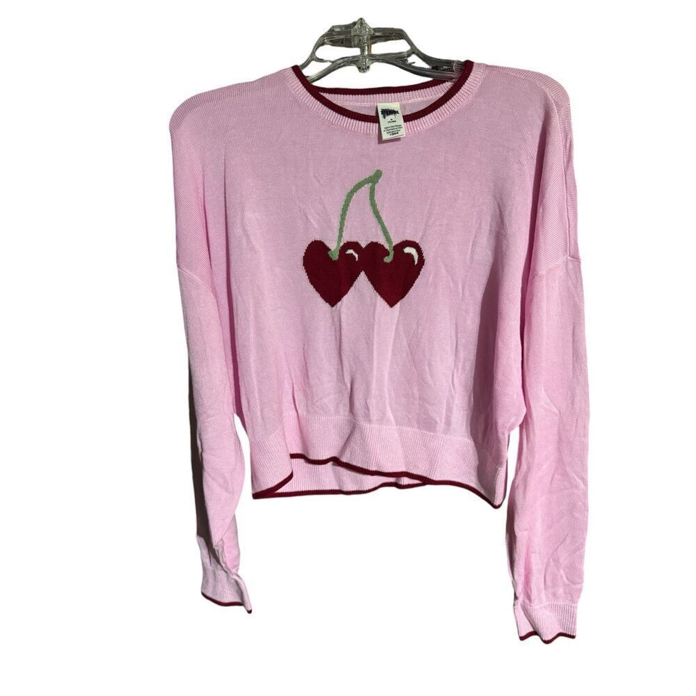 Victoria’s Secret PINK CAMBRIDGE KNIT CREW SWEATER MEDIUM - Picture 3 of 5